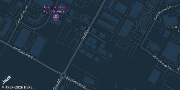 Map showing Kenny's Collectibles in Austin, TX.