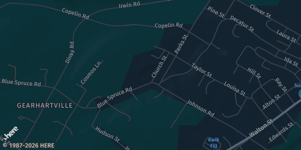 Map showing Gearhartville Sportsman’s Club in Philipsburg, PA.
