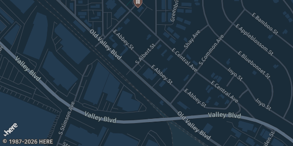 Map showing Prime Time Basketball Association in La Puente, CA.