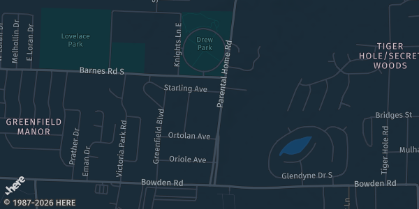 Map showing Ramallah Club in Jacksonville, FL.