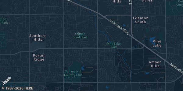 Map of Lincoln, NE. The exact address of Let's Pickle is not known, so the map shows the area rather than a specific building.