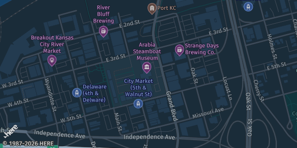 Map showing Level One Game Shop in Kansas City, MO.