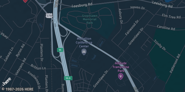 Map showing Medallion Center in Columbia, SC.