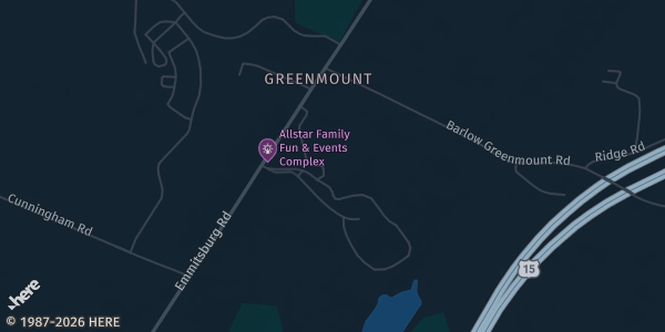 Map showing Eisenhower Hotel & Conference Center in Gettysburg, PA.