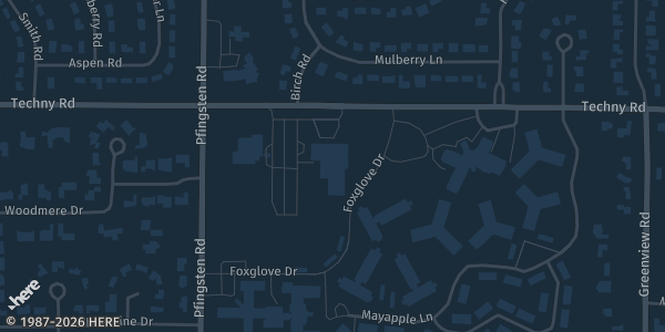 Map showing North Suburban YMCA in Northbrook, IL.