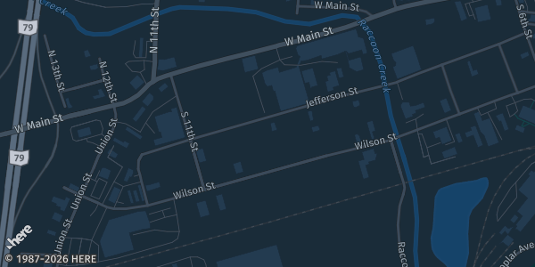 Map showing Newark Station in Newark, OH.