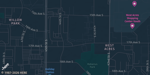 Map showing Hilton Garden Inn – Fargo in Fargo, ND.