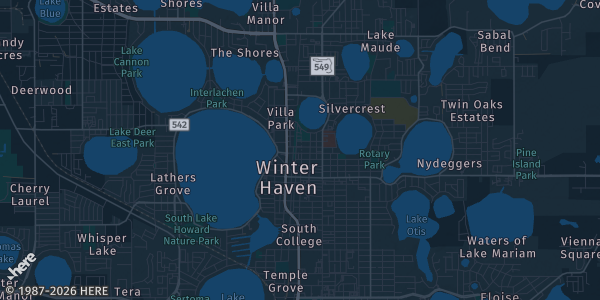 Map of Winter Havent, FL. The exact address of Ryze Card Events - Trading Card and Collectables Show is not known, so the map shows the area rather than a specific building.