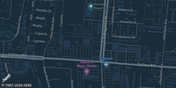 Map showing STC Rowland Legacy in Rowland Heights, CA.