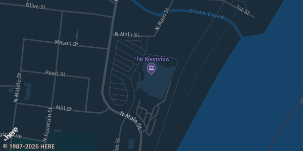 Map showing Century Casino in Girardeau, MO.