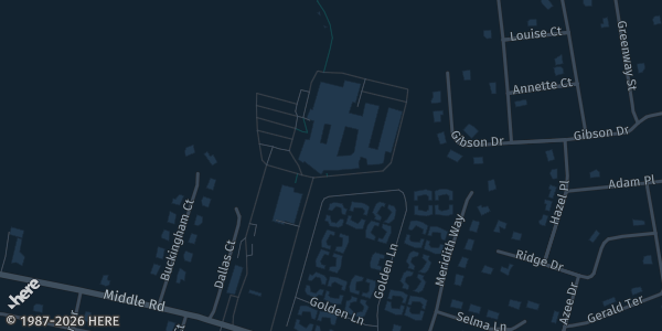 Map showing 419 Middle Rd. in Hazlet, NJ.