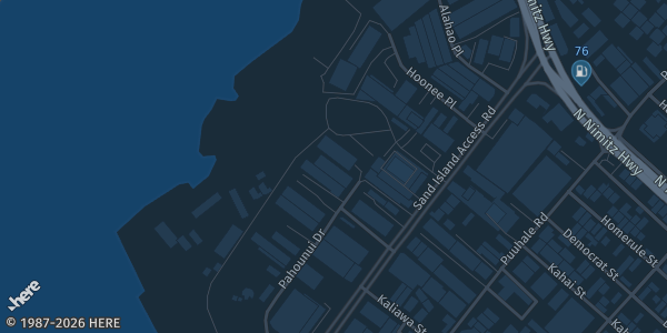 Map showing Urban Soccer Hawaii in Honolulu, HI.