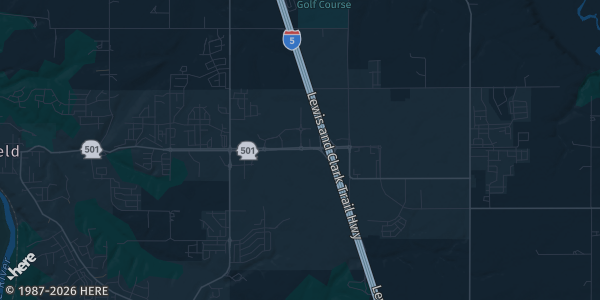 Map of Ridgefield, WA. The exact address of Clark County Event Center – Hall C is not known, so the map shows the area rather than a specific building.
