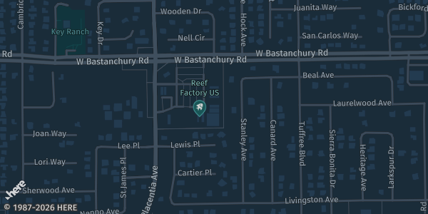 Map showing Diamond 9 Sports in Placentia, CA.