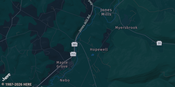Map of Champion, PA. The exact address of Seven Springs Mountain Resort is not known, so the map shows the area rather than a specific building.